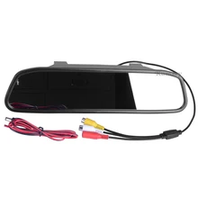 4.3 inch Car Rearview Mirror Monitor Rear View Camera CCD Video Auto Parking Assistance LED Night Vision Reversing Car-styling