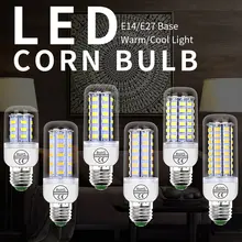 GU10 светодиодные лампы E27 кукурузы лампы 220 V Lampara Светодиодная лампа 5730 E14 Bombillas Led 5 W 7 W 9 W 12 W 15 W 18 W энергосберегающие для люстры