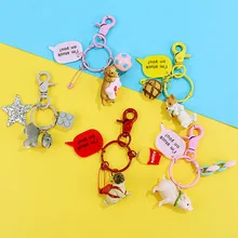 Hot New Dog Dachshund Key chain kid Bag Charm Pendant Keychains Holder Keyring Jewelry For Women Girl Gift Keychain Jewelry bonsny acrylic statement dog jewelry dachshund chain key ring pom gift for women girl bag charm keychain pendant jewelry
