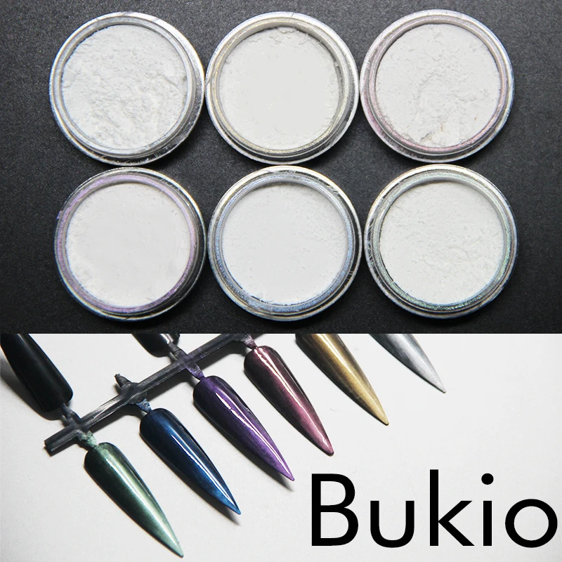 Bukio 1 г/кор. Блестящий Порошок для ногтей голографический идеальный сверкающие