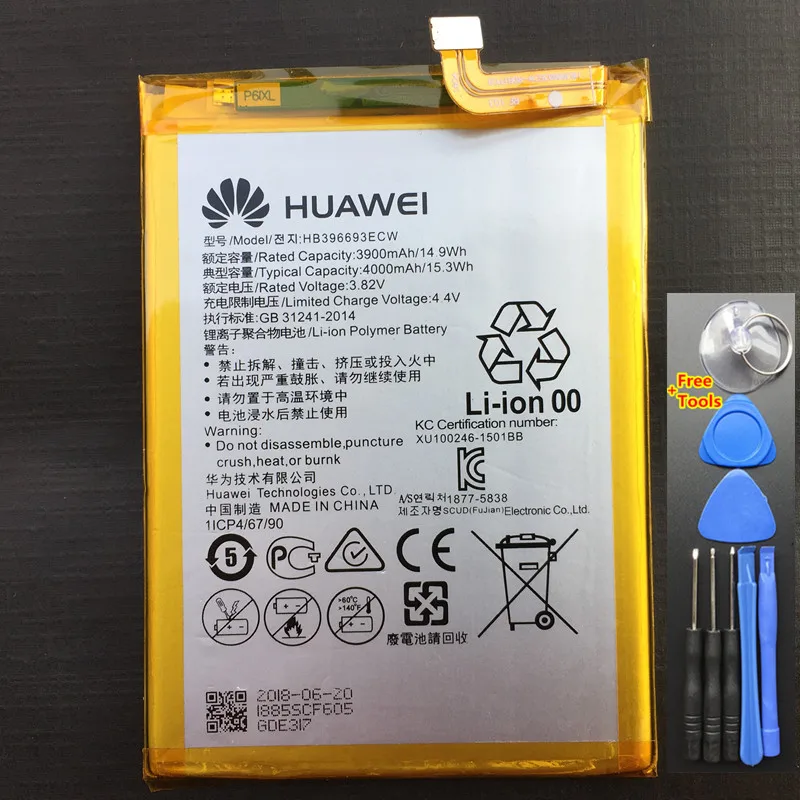 4000 мА/ч, HB396693ECW Батарея для huawei Коврики 8 NXT-AL10 NXT-TL00 NXT-CL00 NXT-DL00 Коврики 8 NXT-L09 NXT-L29+ Инструменты