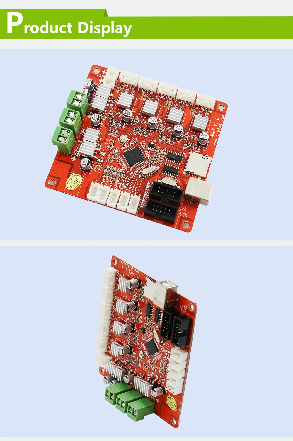 Anet 3d принтер части 12864 ЖК-экран умный дисплей и 3d принтер плата управления материнская плата прошивка для Anet A6 3d принтер