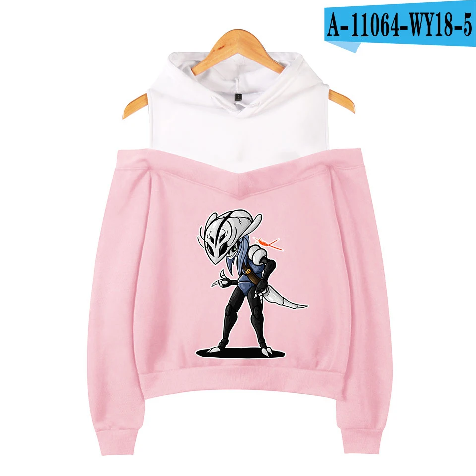 cute sweatshirts for girls Hollow Knight Off Shoulder Hoodies Women Fashion Long Sleeve Hooded Sweatshirts 2019 Hot Sleeve Casual Trendy Streetwear Clothes cute sweatshirts Hoodies & Sweatshirts