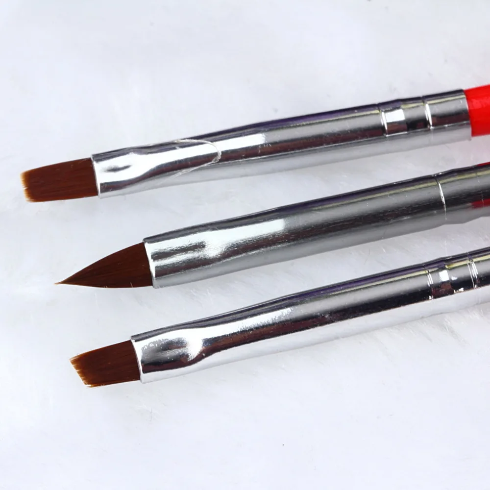

3pcs Brushes Pen UV Gel Acrylic Brush Drawing Painting Nail Art Set Tool Free Shipping