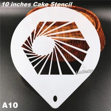 10 дюйм(ов) последние шестиугольник твист вентилятор Tornado формы pp торт трафарет плесень мусс Десерт Формы для DIY День рождения Свадебные украшения