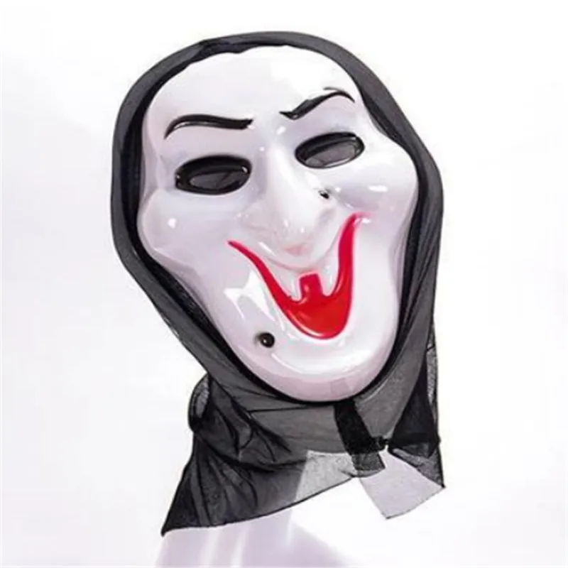 Вечерние Маски крик белая маска для призраков ужас Хэллоуин костюм GhostfaceCosplay аксессуар - Цвет: B