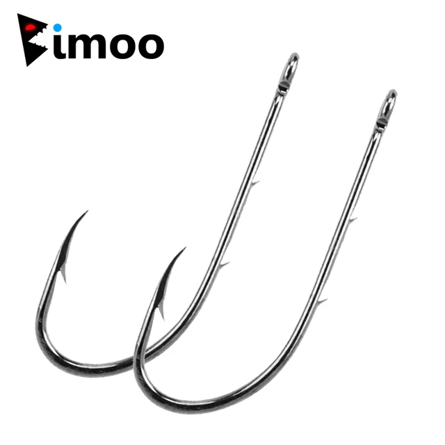 Maceral Fishhigh Carbon Steel Fishing Hooks 50pcs - Baitholder Barbed Worm  Hooks 10-5/0