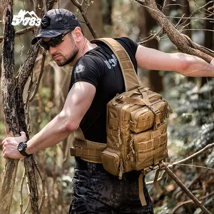 Pacote de Assalto Mochila do Exército à Prova Caminhadas ao ar Novo Tático Militar Estilingue Dedágua Edc Bolsa Airsoft Livre Acampamento Caça 20l 2020