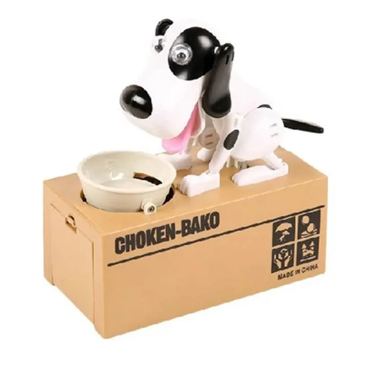 Large Safe Hucha Dog Money Box Money Bank Automatic Stole Coin Piggy