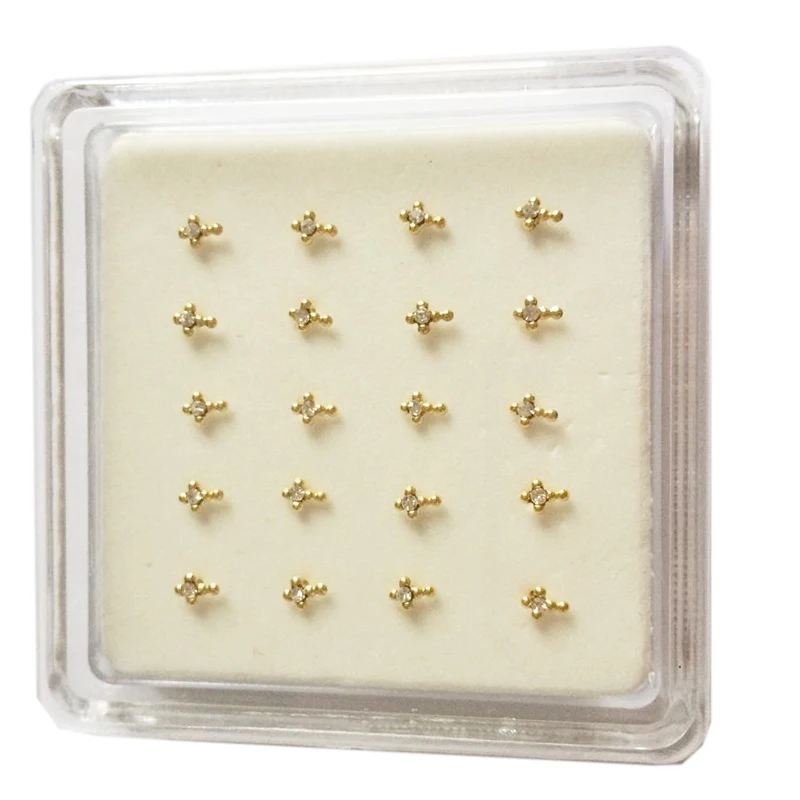 

Pack of 20pcs 925 sterling silver cross nose pin body jewelry