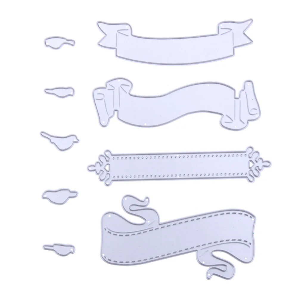 9 шт./компл. новые творческие баннеры птицы металлический Трафаретный вырубной штамп Скрапбукинг фотоальбом Бумага карты Украшения тиснение пресс-формы
