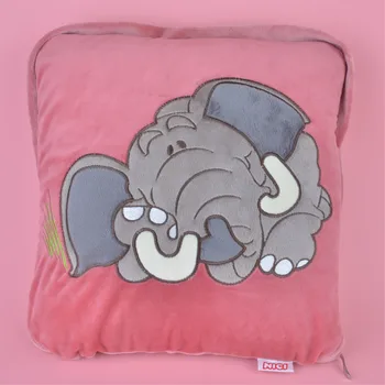 

2 in 1 Multi-function Elephant Plush Cushion, Kids Child Plush Blanket Pillow Gift Free Shipping