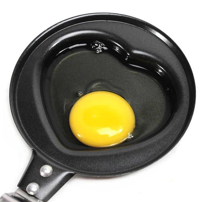 Mini Fried Egg Pan Cook Fried Egg Pancake Stainless Steel Heart Mould Kitchen Toolin Pans from