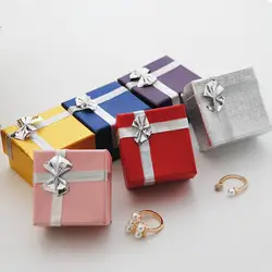 Новый 1 шт. 5*5 см Высокое качество коробочка для драгоценностей Box кольца коробка для хранения небольших Подарочная коробка для кольца