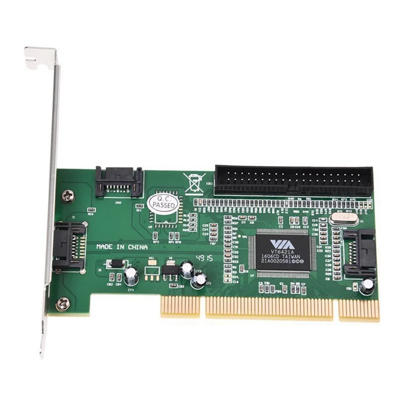 

4 Port Sata Pci Expansion Card &Ide Via VT6421a Chipset O9N8