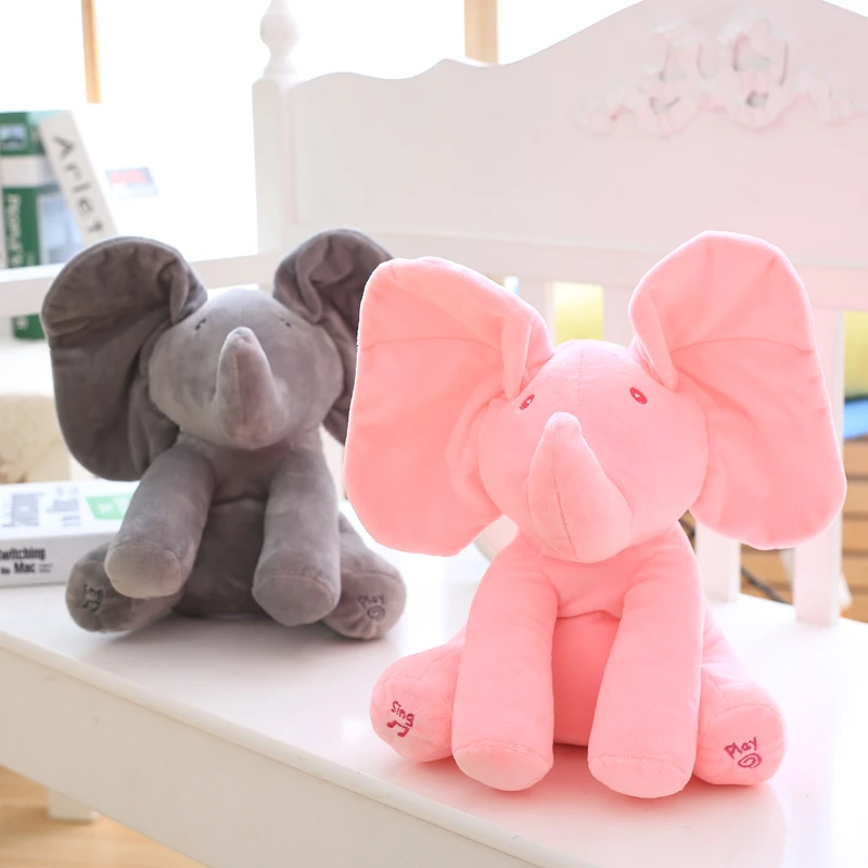 musical elephant stuffed animal