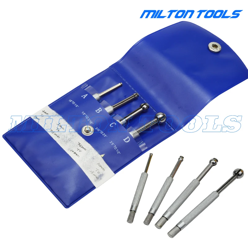 

4 SMALL HOLE GAUGE Telescoping Gauges SET FULL BALL TYPE GAUGE .125 - .5" 4 pc Full-Ball Small Bore Hole Precision Gage