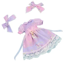 Blyth Кукла Одежда мечта Звезда фиолетовое платье с бантом 1/6 кукла нормальное соединение azone licca куклы Icy