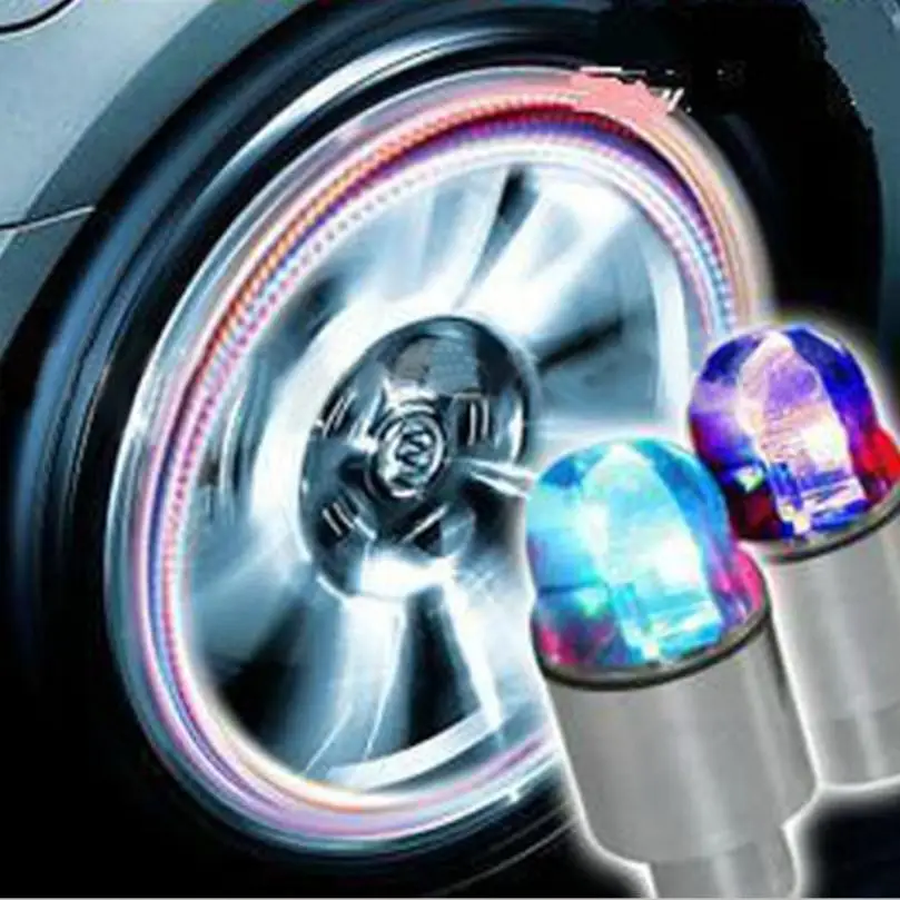 Buy Car tire light Auto Accessories Bike Supplies Neon Blue Strobe LED Tire