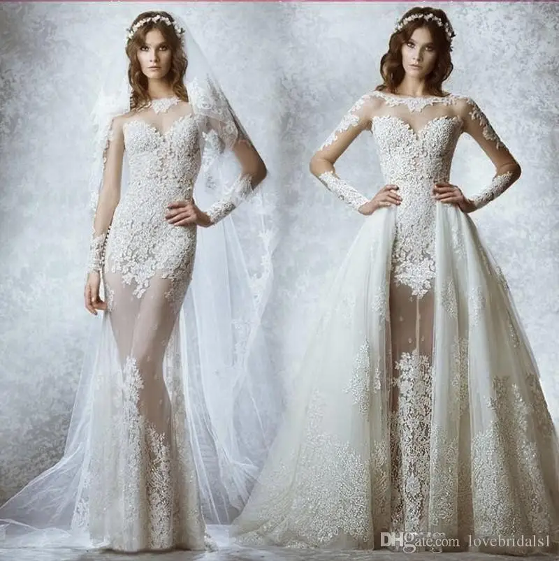 2017-sexy-romantic-removable-wedding-dresses-with-long-sleeve-appliques-lace-tulle-bohemia-bridal-gowns-illusion-neckline-zuhair-murad