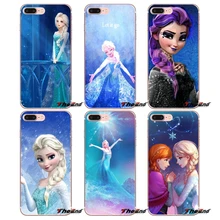 Мягкие чехлы-накладки для iPhone X 4 4S 5 5S 5C SE 6 6S 7 8 плюс samsung Galaxy J1 J3 J5 J7 A3 A5 в стиле «панк» Эльза тату принцесса