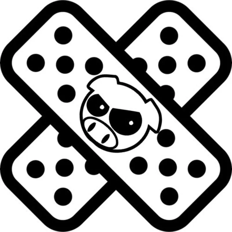 15X15CM Originality Pig Car Sticker Vinyl Motorcycle Decal Art Painting Car Stickers Vinyl Decor Decals