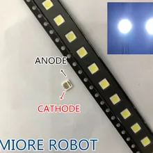 400 шт., мощный светодиодный Светодиодный фонарь, 2 Вт, 3535, 6 в, холодный белый, 135LM, ТВ-приложение SBWVL2S0E