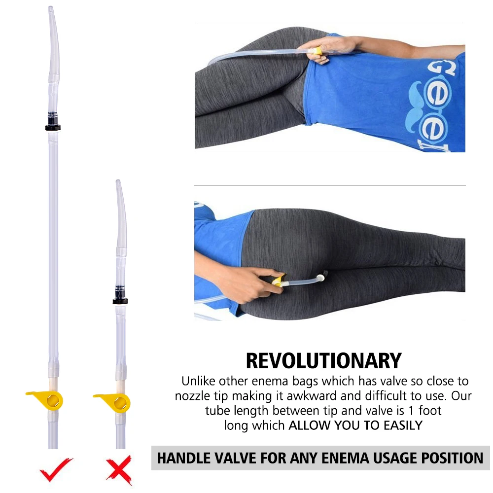 Enema Bag Reusable Silicone Gel Water Colon Anal Cleansing Enteroclysm Vaginal Washing Detoxified Bowel Bags Flush Anal Kit