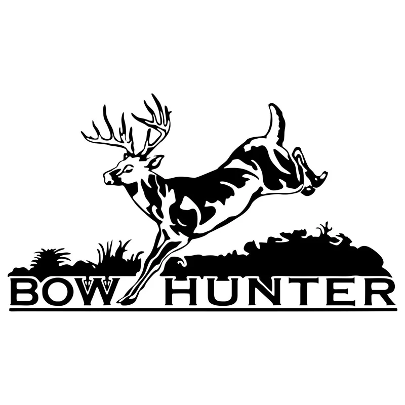 16cm*9cm Bow Hunter Hunting Car Styling Car Sticker Decor Vinyl Decal