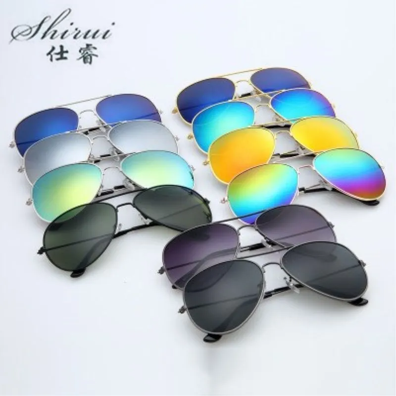 

2019 Men Classic Pilot Sunglasses Alloy Frame Sun glasses For Men Driving UV400 Protection Anti-Reflective Blue Silver Gold