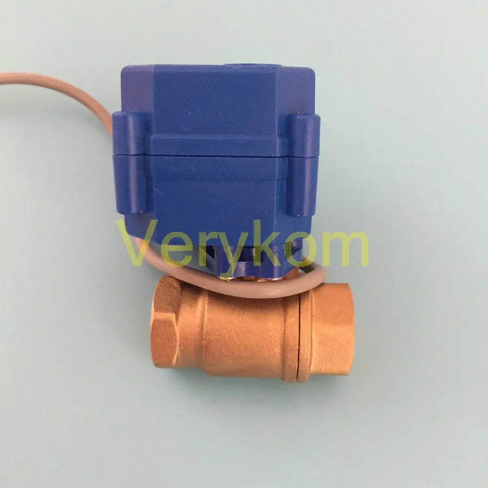 Новый 1/2 &quotDN15 DC 12V 24V 5V AC 220V латунь два пути моторизованный шаровой клапан CR 05 01 02 04