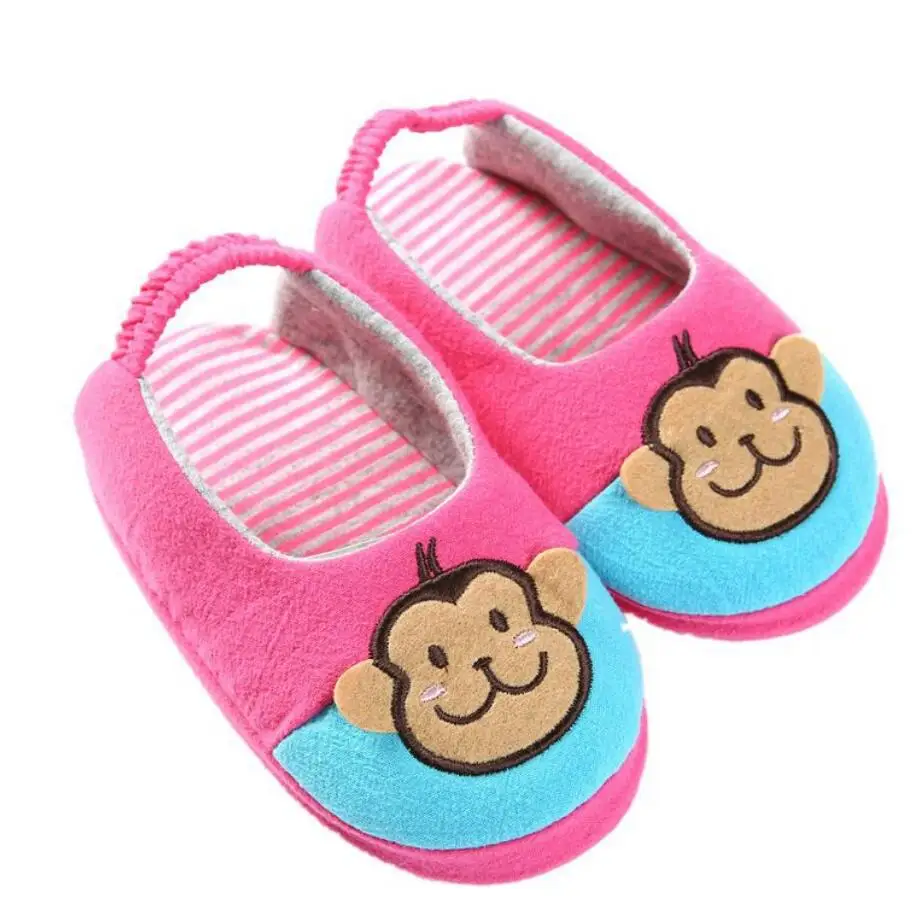 Baby Home Piggy Panda Monkey Slipper Warm Soft Indoor Fashion Floor Slippers for Boy Girls Kids Cartoon Shoes Children | Детская одежда
