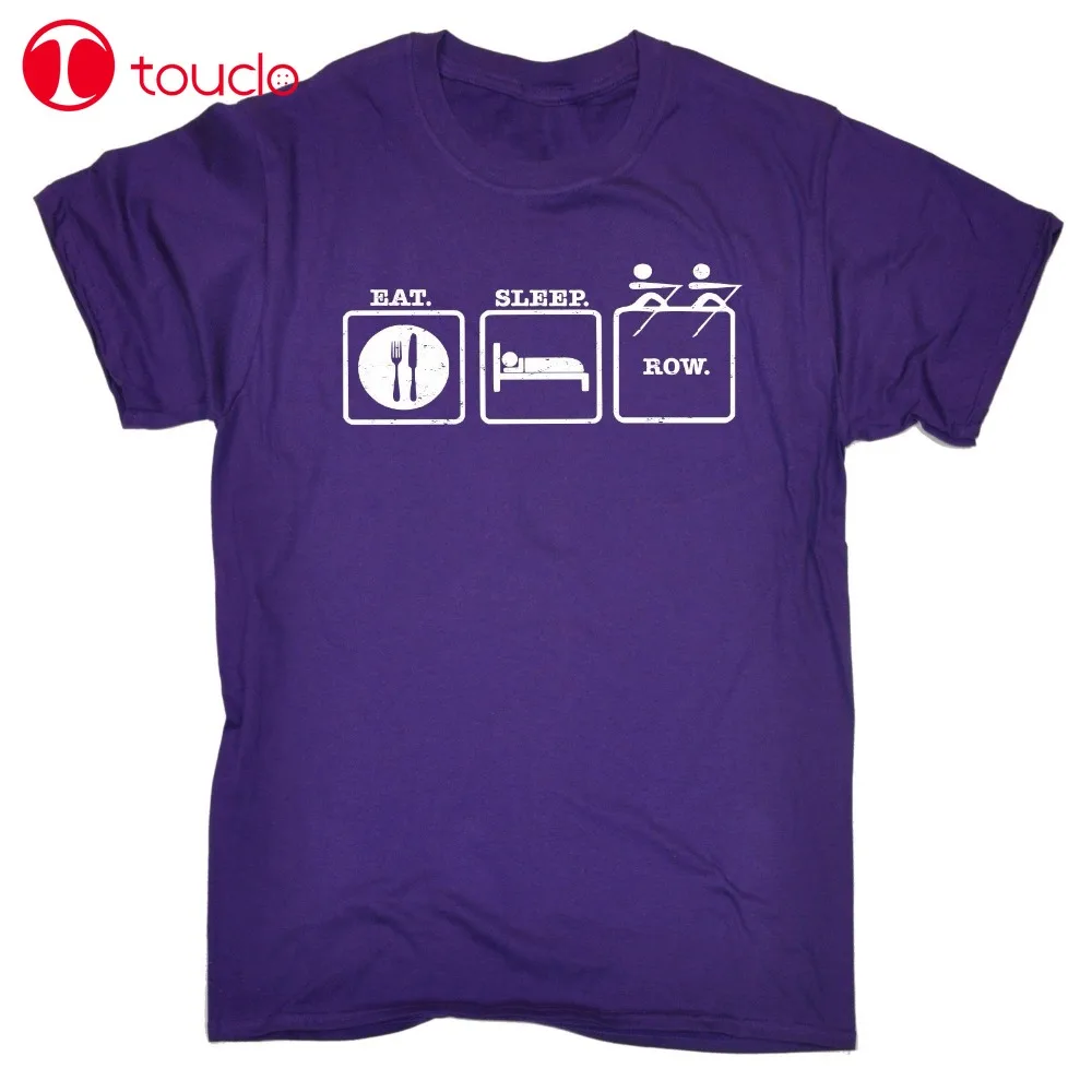Молодежные индивидуальные футболки Eat Sleep Row Distressed Design Футболка Топ Забавный
