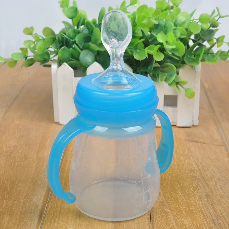 1 шт., силиконовая гелевая бутылочка для кормления новорожденных с ложкой, пищевая добавка, бутылочка для каши