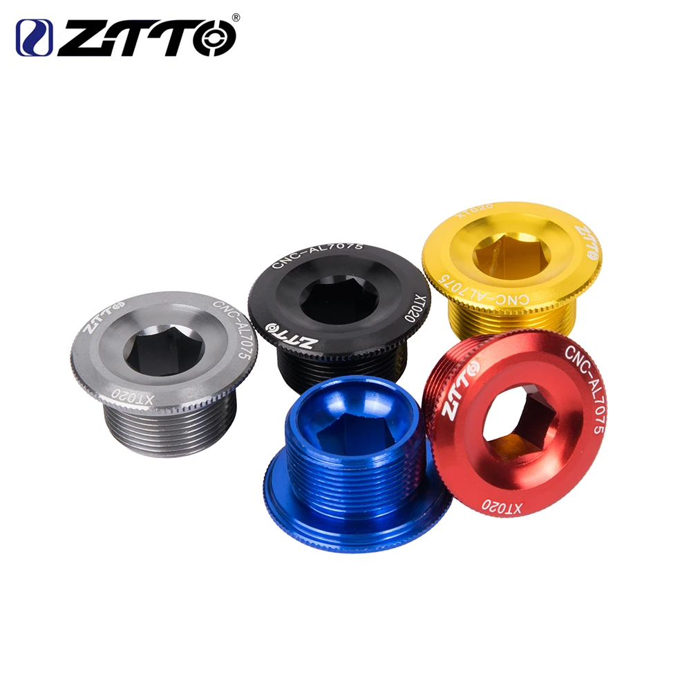 ZTTO Bike Parts MTB Road Bike Crank Arm Bolt For Bottom Bracket Cap M20*10 Crankset Screw For Parts Bicycle BB Axis Screws