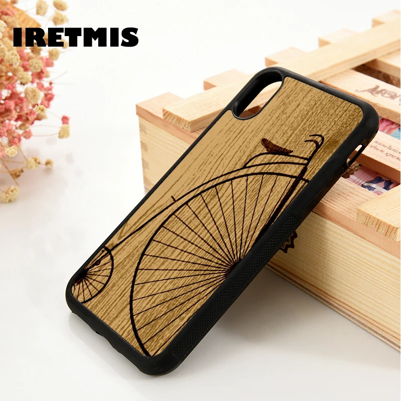 Cover Per Telefono In Silicone Iretmis 5 5S Se 6 6S Per Iphone 7 8 Plus X Xs 11 Pro Max Xr Penny Farthing Bicycle Vtg Retro Vittoriano