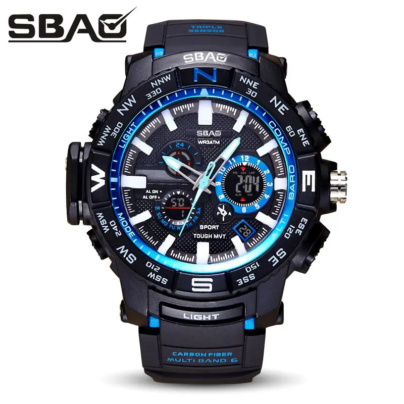 

SBAO Brand Children Watch LED Dial Display Digital Military Watch Montre Enfant Multifunctional Clock Relogio Infantil Meninas