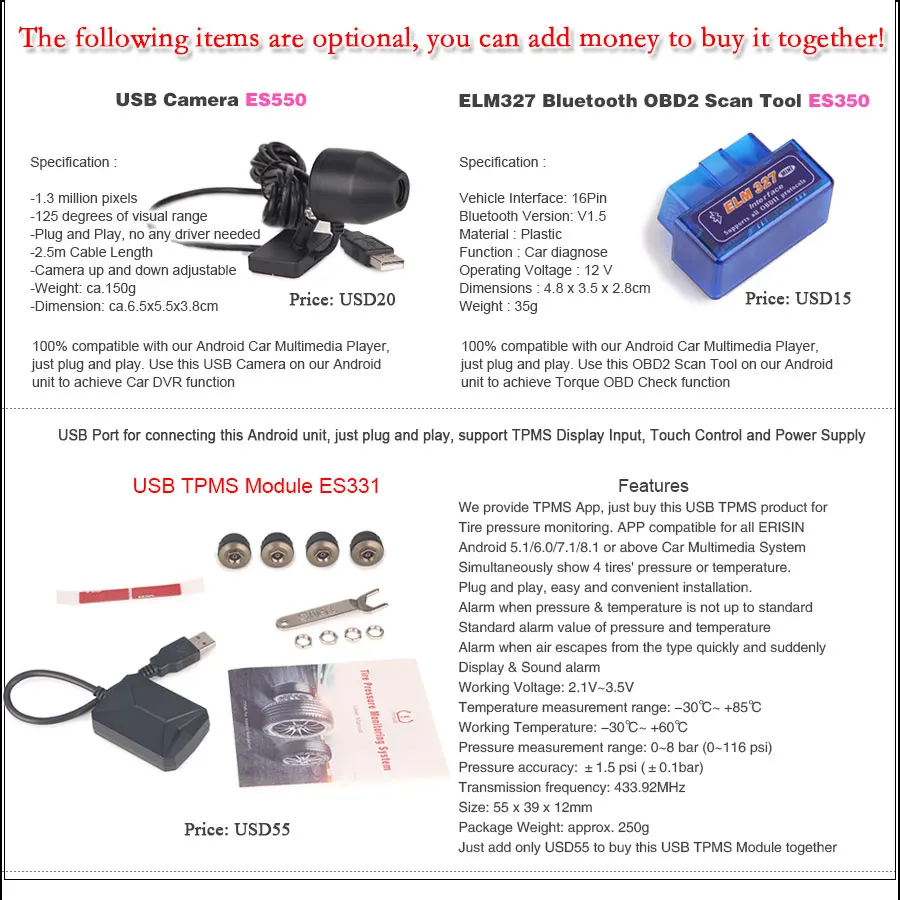 Clearance Erisin ES7327A 2 din Android 8.0 OBD 4GB RAM Car DVD GPS DAB for AUDI A3 Radio BT 33 Clearance Erisin ES7327A 2 din Android 8.0 OBD 4GB RAM Car DVD GPS DAB for AUDI A3 Radio BT 33