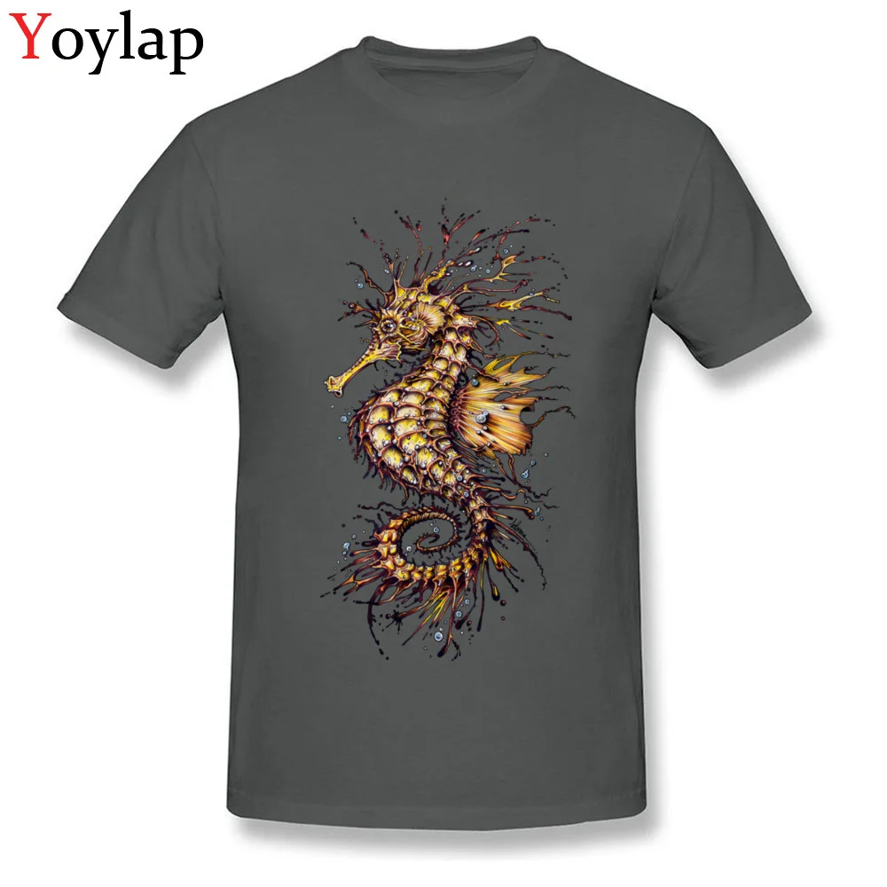 100% Cotton Tops Tees SEAHORSE for Boys Printed T Shirt Summer 2017 Fashion Round Neck Short Sleeve Tee-Shirt Top Quality carbon