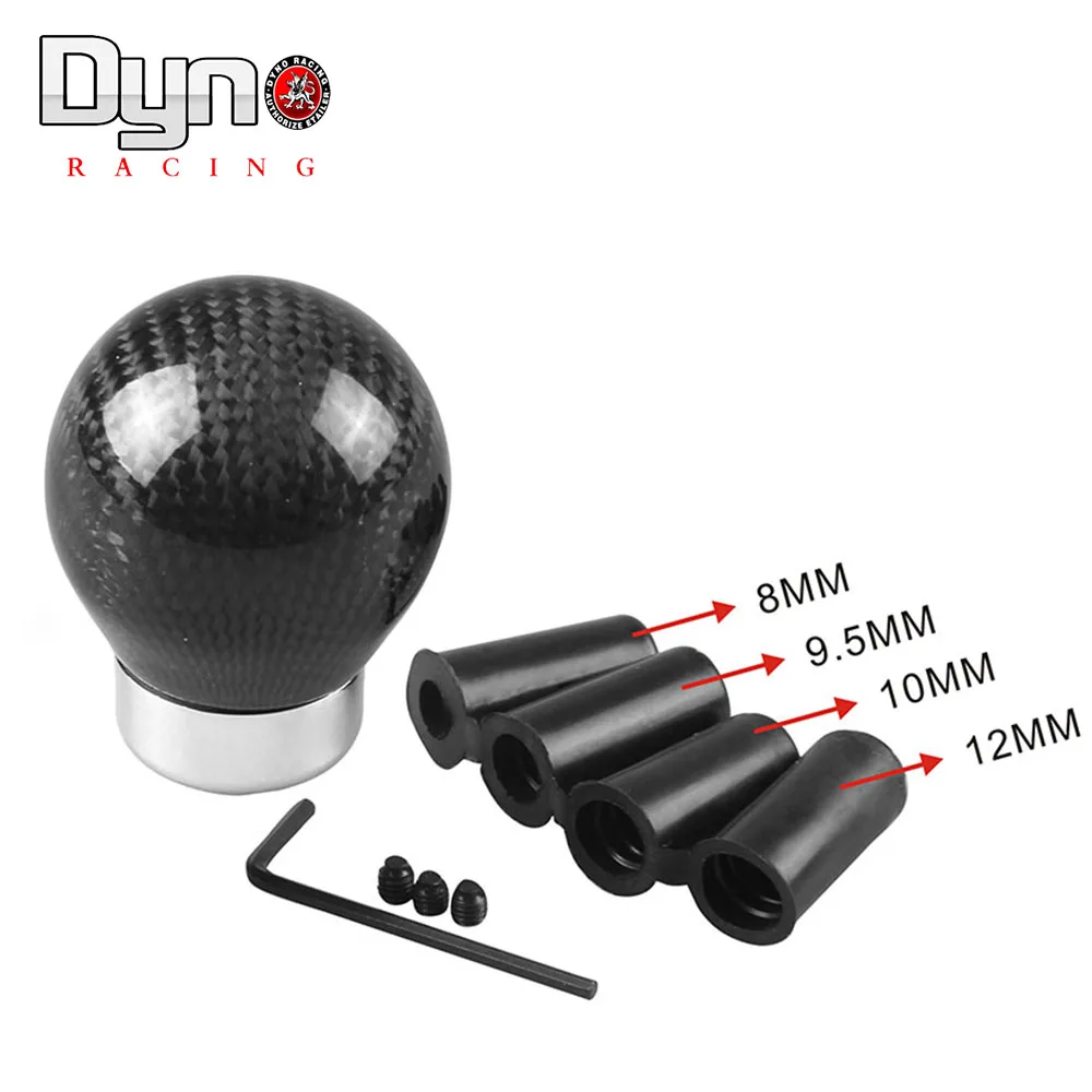 

Real Carbon Fiber Car Gear Shift Knob Shifter Lever Round Ball Shape For Honda VW BMW Universal SK130