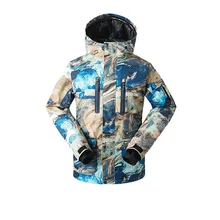 Gsou Снежная Мужская лыжная куртка для сноуборда ветрозащитная Водонепроницаемая уличная спортивная одежда для катания на лыжах одежда для верховой езды тепловое Супер теплое пальто