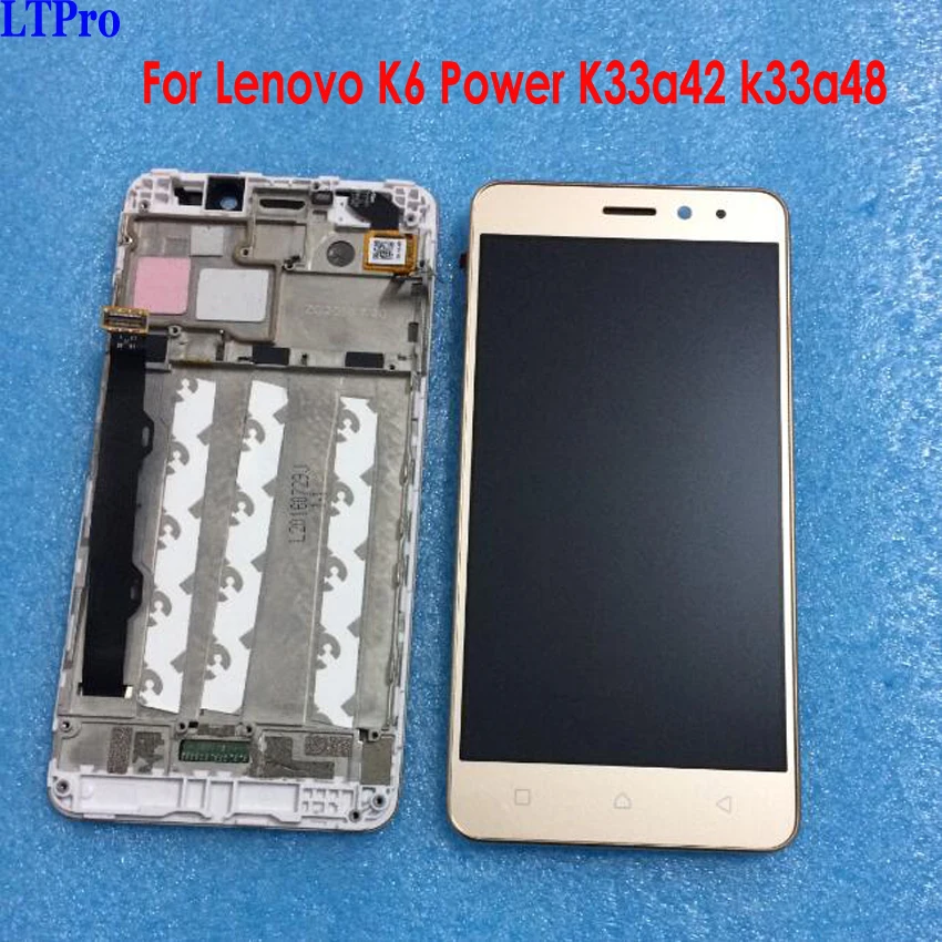 

LTPro Best Working LCD Display Touch Screen Digitizer Assembly with frame For Lenovo K6 Power K33a42 k33a48 Phone Sensor Parts