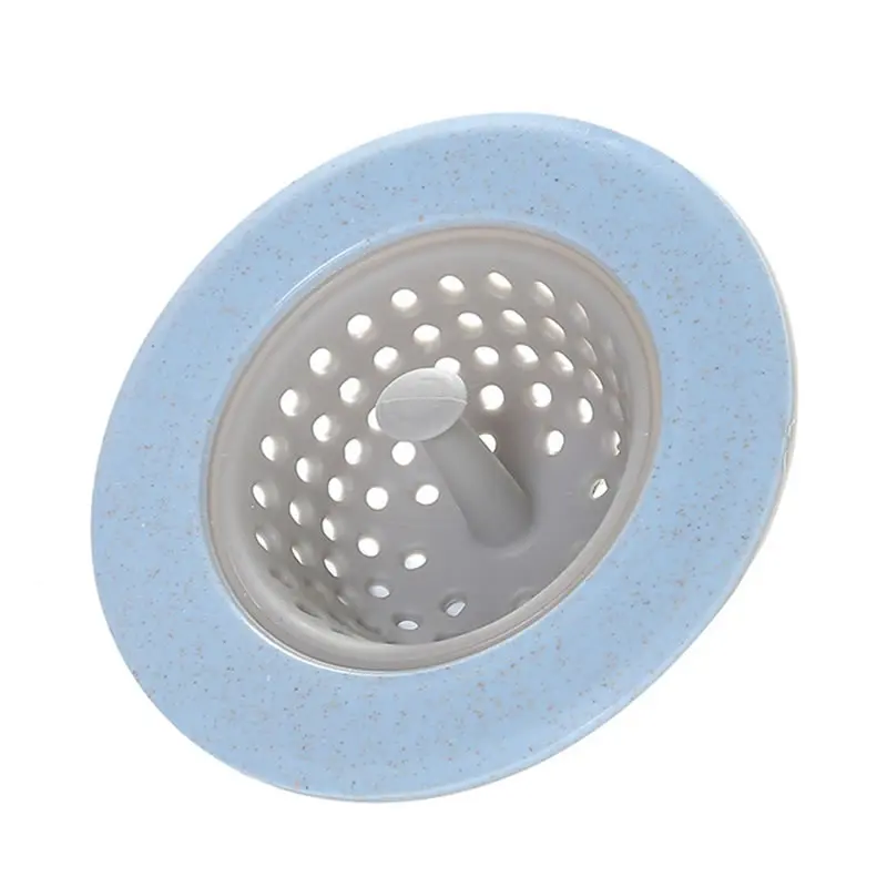 Upspirit силиконовая Пшеничная солома Слив для кухонной раковины Ванная комната Душ сливной сетчатый фильтр канализационный фильтр для волос Catcher гаджеты для дома - Цвет: Blue