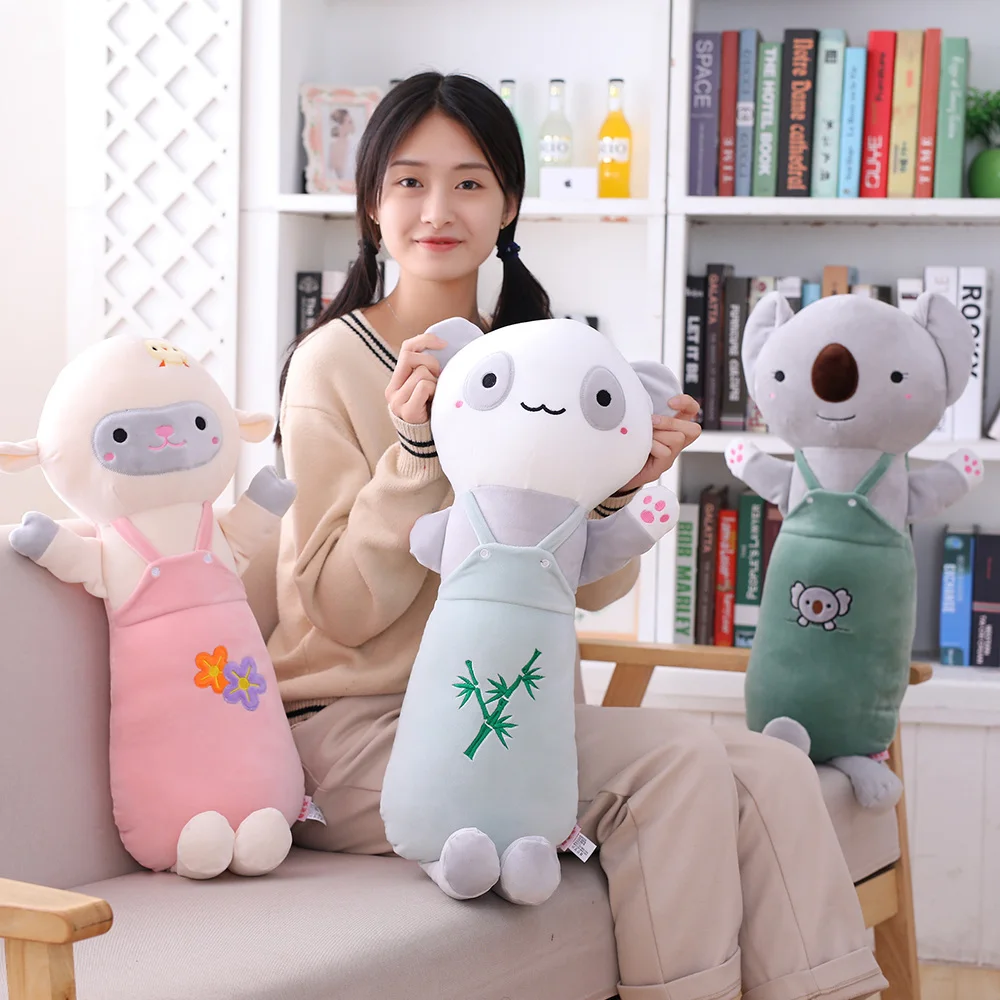 

1pc 65/85cm Cartoon Animal Plush Pillows Stuffed Rabbit Elephant Alpaca Panda Koala Plush Toys Lovely Doll for Kids Bed Pillow