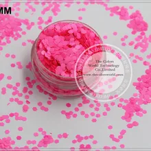 TCF502 неоновый Шокирующий Розовый Цвета 2,0 мм Размер устойчив к растворителям блеск для пилка для ногтей или другого DIY украшения
