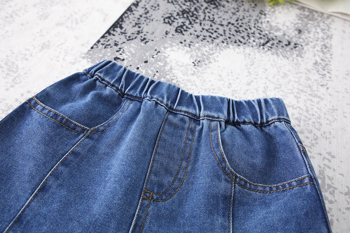 Комплект детской летней Джинсовые шорты новые детские джинсы для мальчиков детские штаны в Костюмы для маленьких девочек Повседневное дикие ковбойские шорты детские брюки для девочек