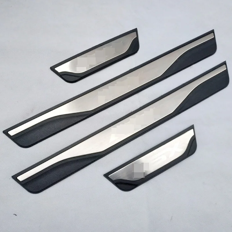 

For Mitsubishi ASX 2010 2013 2014 2015 2016 2017 2018 scuff plate door sill welcome pedal Trim metal Plastic car accessories