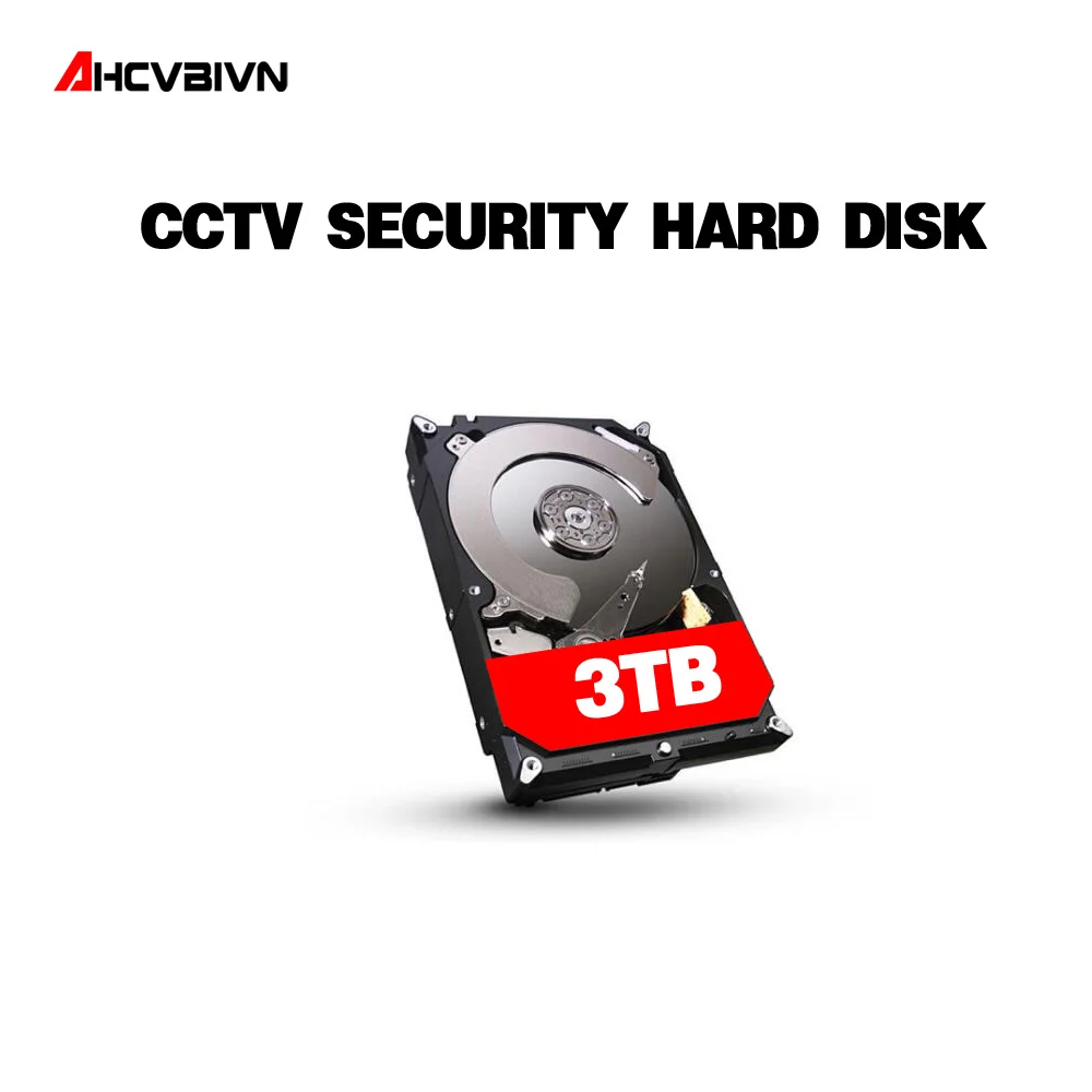 AHCVBIVN 3,5 дюймов SATAIII жесткий диск 3 ТБ HDD 64 МБ 7200 об./мин. для видеонаблюдения Системы DVR NVR Камера наблюдения Наборы