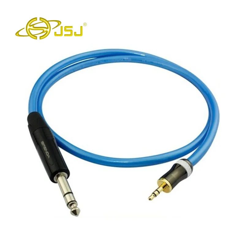 

JSJ TRS turn a small three-pin audio cable 6.5 6.35 3.5 pairs connected computer console speaker wire