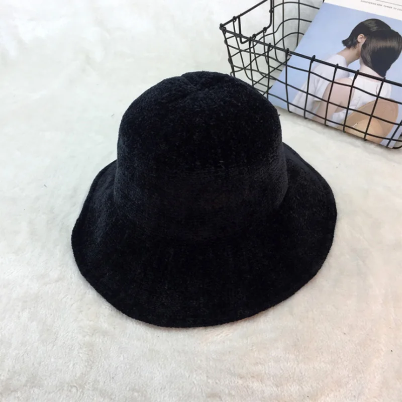 

British retro hat ladies autumn and winter foldable casual cap temperament suede dome black top hat a variety of color choices